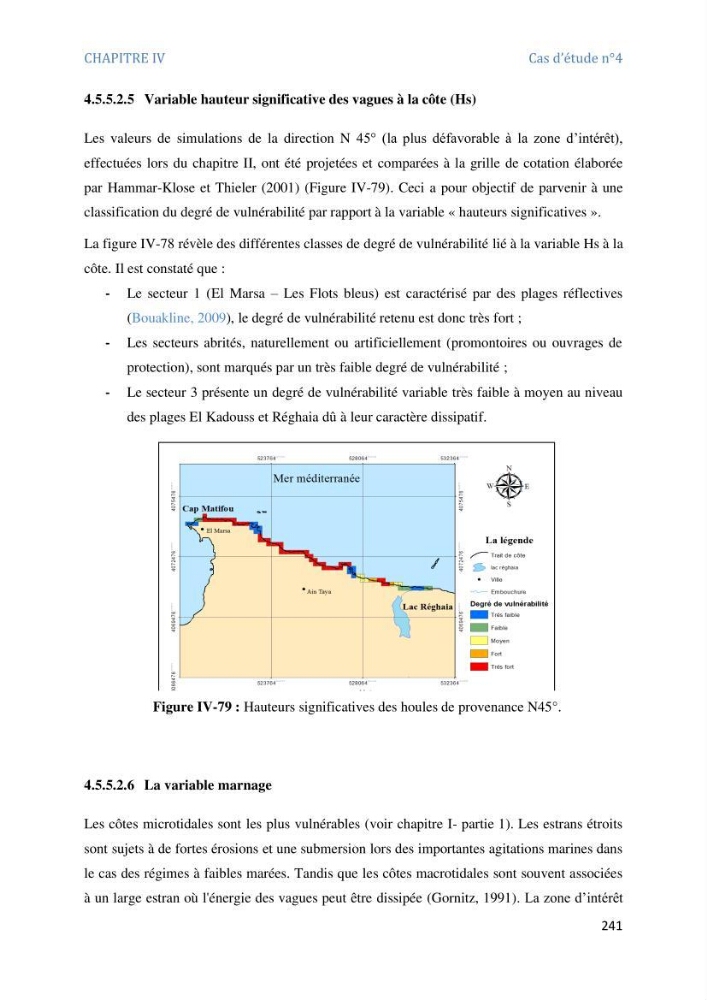 Etude et evaluation de la vulnerabilité des systèmes cotiers dans la région Algéroise: