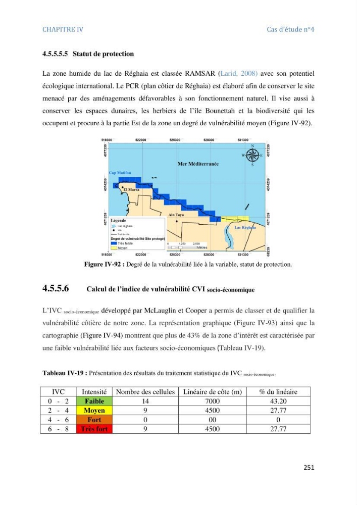 Etude et evaluation de la vulnerabilité des systèmes cotiers dans la région Algéroise: