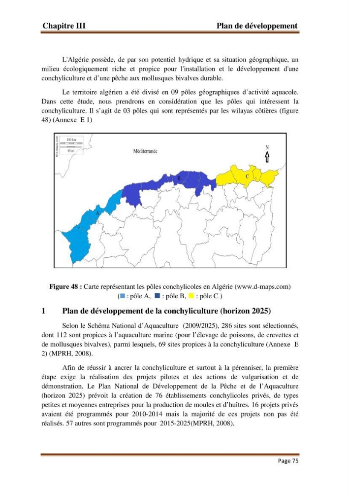 La conchyliculture en Algerie: situation actuelle et perspectives de développement