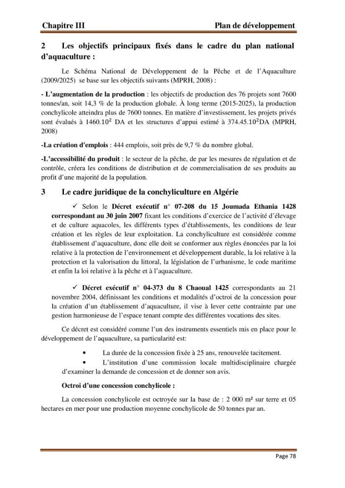 La conchyliculture en Algerie: situation actuelle et perspectives de développement