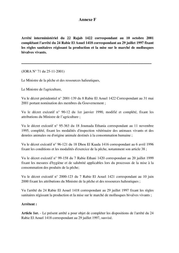 La conchyliculture en Algerie: situation actuelle et perspectives de développement