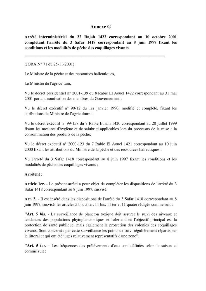 La conchyliculture en Algerie: situation actuelle et perspectives de développement