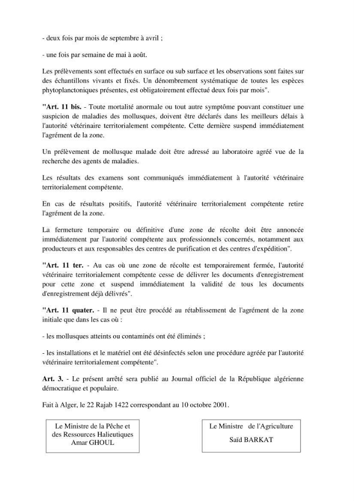 La conchyliculture en Algerie: situation actuelle et perspectives de développement