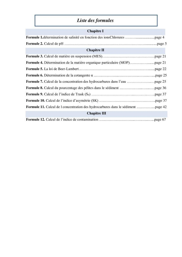 Etude des paramètres physico-chimiques et microbiologiques de l’eau et des sédiments des deux plages Est et Ouest de sidi Fredj.: