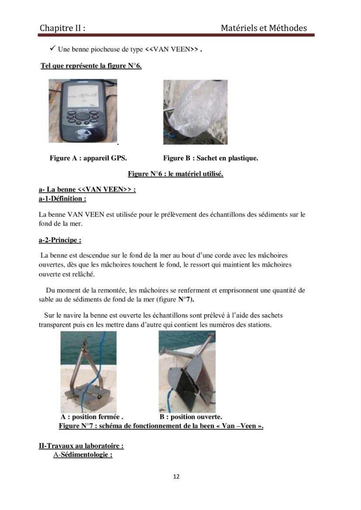 Analyse granulométrique au niveau de port de Sidi-Fredj