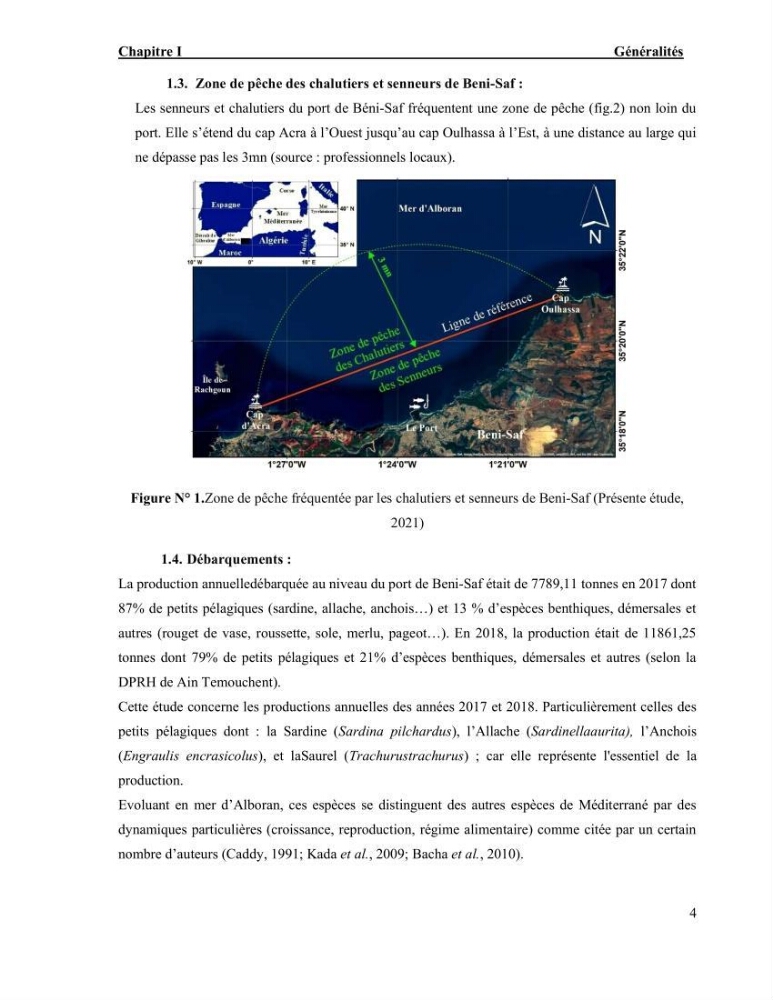 La pêcherie chalutière et sardinière des petits pélagiques à Beni-Saf