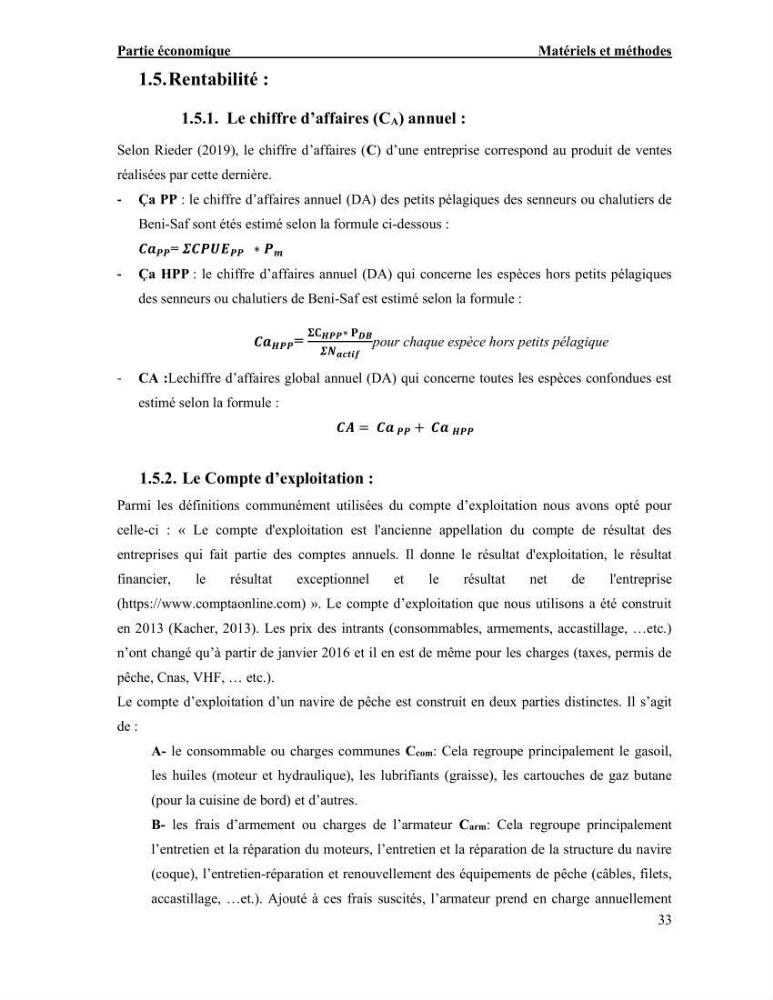 La pêcherie chalutière et sardinière des petits pélagiques à Beni-Saf