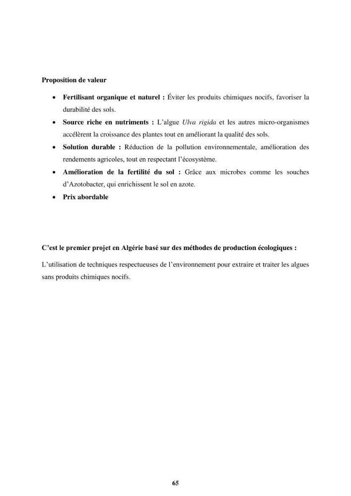 Biologie, écologie, systématique et valeurs nutritives de quelques algues marines de la côte Ouest d’Alger.