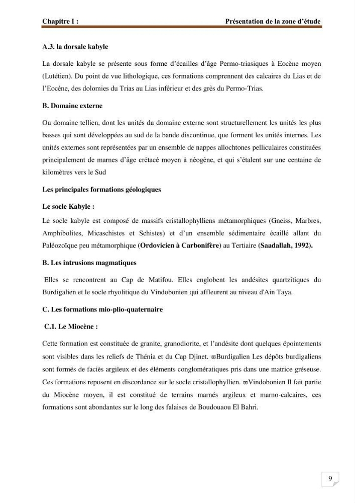 Etude d’impact du port de cap Djinet sur le littoral recours à la modélisation