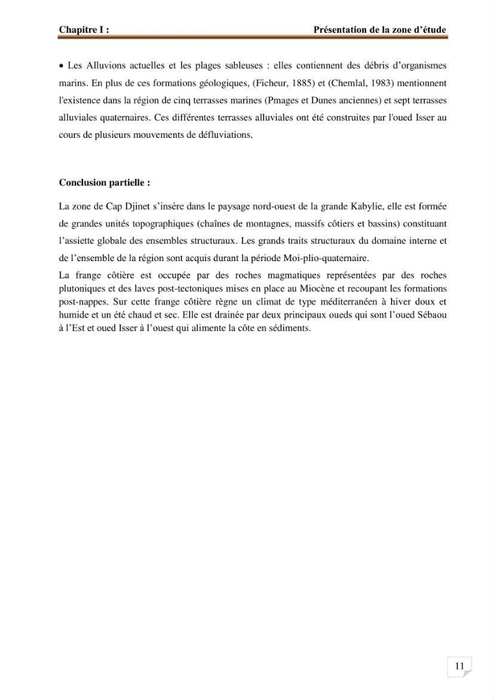 Etude d’impact du port de cap Djinet sur le littoral recours à la modélisation