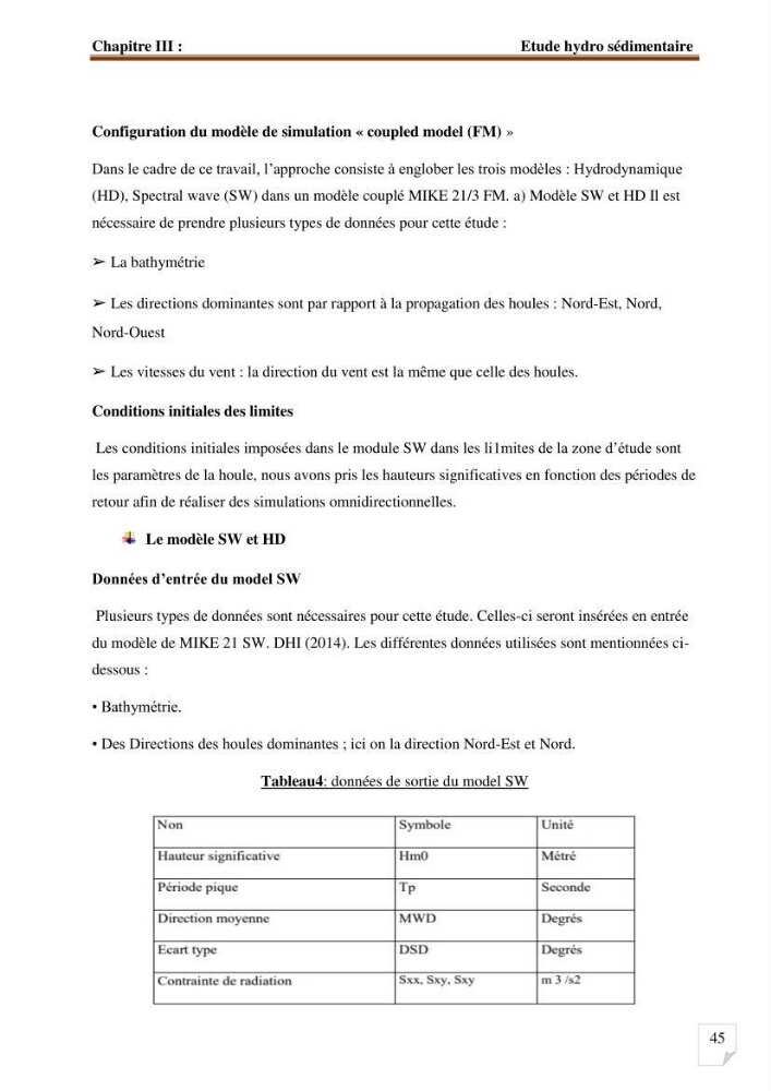 Etude d’impact du port de cap Djinet sur le littoral recours à la modélisation