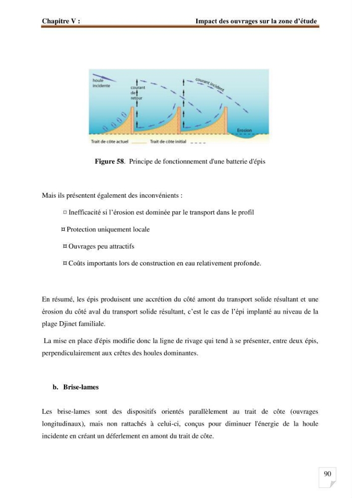 Etude d’impact du port de cap Djinet sur le littoral recours à la modélisation
