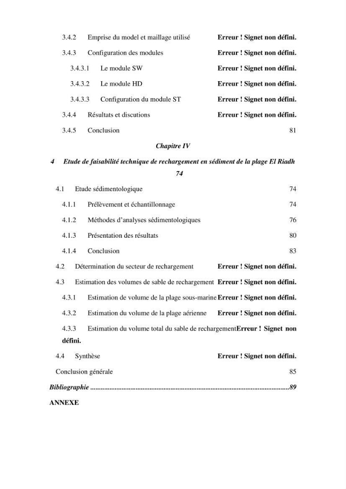 Etude de faisabilité de rechargement artificiel des plages de la côte Ouest-Algéroise: