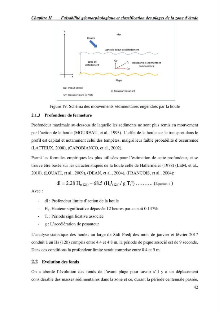 Etude de faisabilité de rechargement artificiel des plages de la côte Ouest-Algéroise: