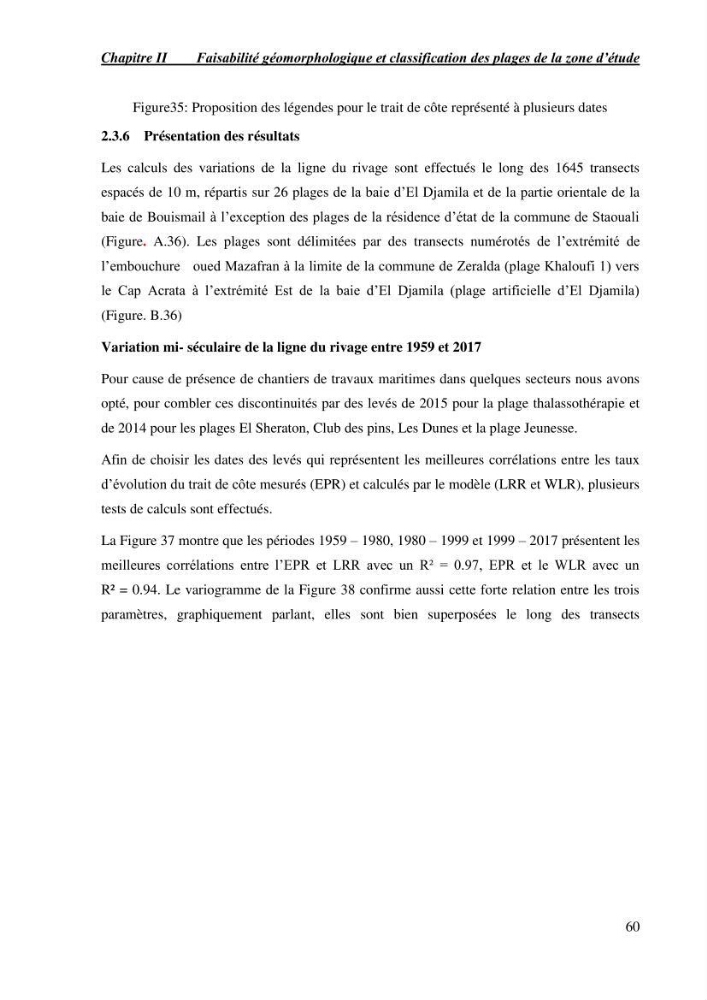 Etude de faisabilité de rechargement artificiel des plages de la côte Ouest-Algéroise:
