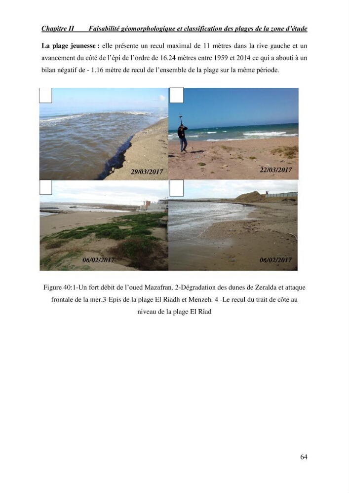 Etude de faisabilité de rechargement artificiel des plages de la côte Ouest-Algéroise: