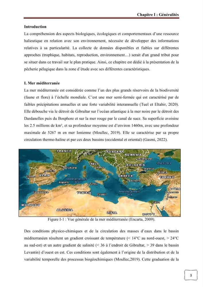 Analyse cartographique de l’influence des facteurs environnementaux sur la pêcherie algérienne de petits pélagiques côtiers