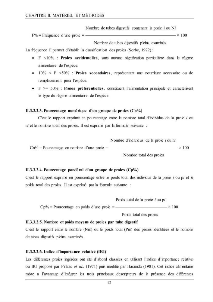 L’étude de la biométrie et du régime alimentaire de ladorade grise Spondyliosoma cantharus (Linnaeus, 1758) (Téléostéens, Sparidae) dans la région centre du bassin