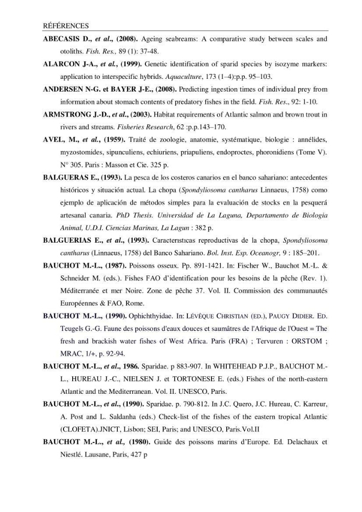 L’étude de la biométrie et du régime alimentaire de ladorade grise Spondyliosoma cantharus (Linnaeus, 1758) (Téléostéens, Sparidae) dans la région centre du bassin
