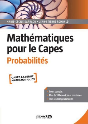 Mathématiques pour le Capes : probabilités Mathématiques pour le Capes : probabilités