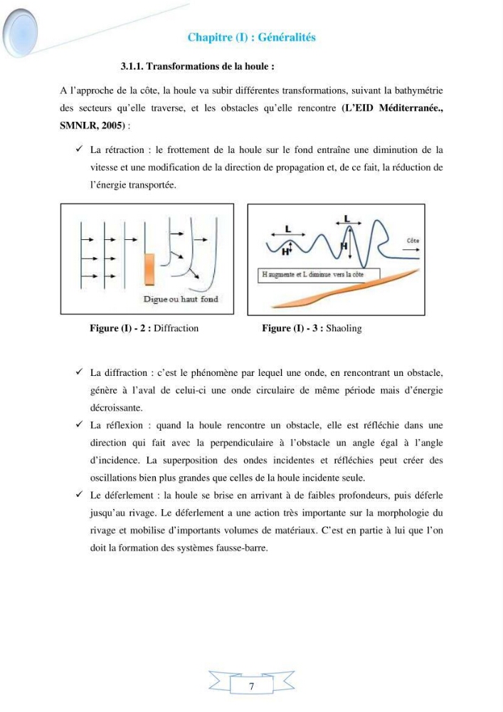 Impact de l’élévation de niveau de la mer et des tempêtes sur l’évolution morpho dynamique de la région Est de la baie d’Alger : simulation numérique des processus hydro-sédimentaires.