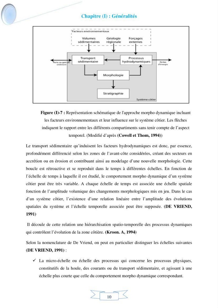 Impact de l’élévation de niveau de la mer et des tempêtes sur l’évolution morpho dynamique de la région Est de la baie d’Alger : simulation numérique des processus hydro-sédimentaires.