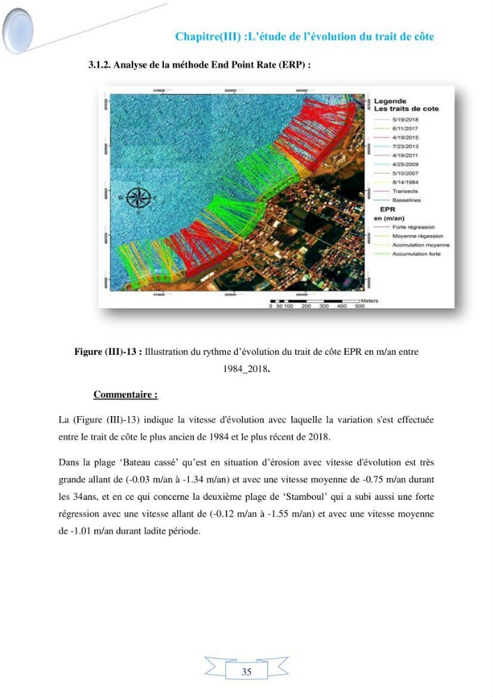 Impact de l’élévation de niveau de la mer et des tempêtes sur l’évolution morpho dynamique de la région Est de la baie d’Alger : simulation numérique des processus hydro-sédimentaires.