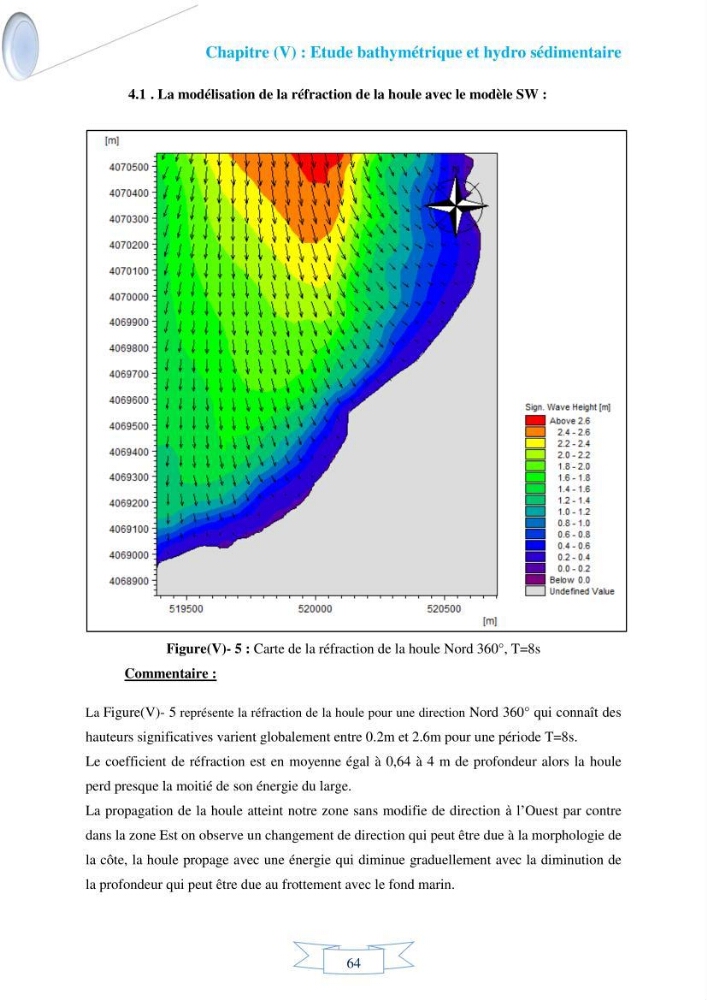 Impact de l’élévation de niveau de la mer et des tempêtes sur l’évolution morpho dynamique de la région Est de la baie d’Alger : simulation numérique des processus hydro-sédimentaires.