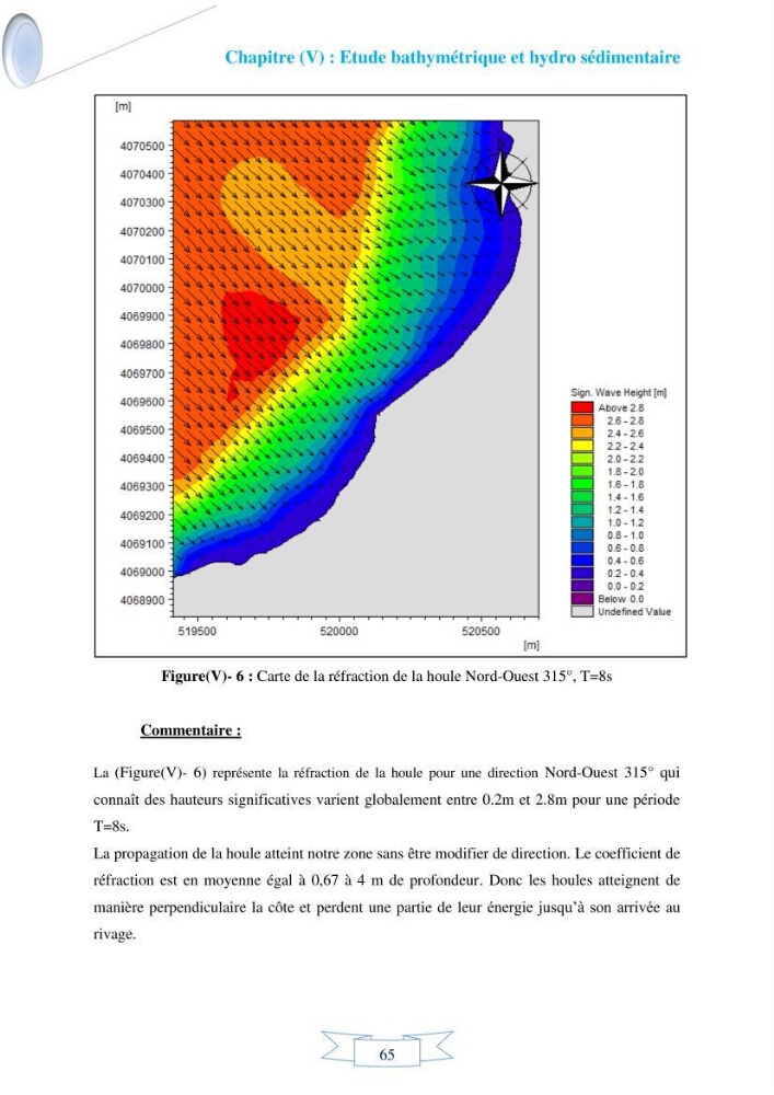 Impact de l’élévation de niveau de la mer et des tempêtes sur l’évolution morpho dynamique de la région Est de la baie d’Alger : simulation numérique des processus hydro-sédimentaires.