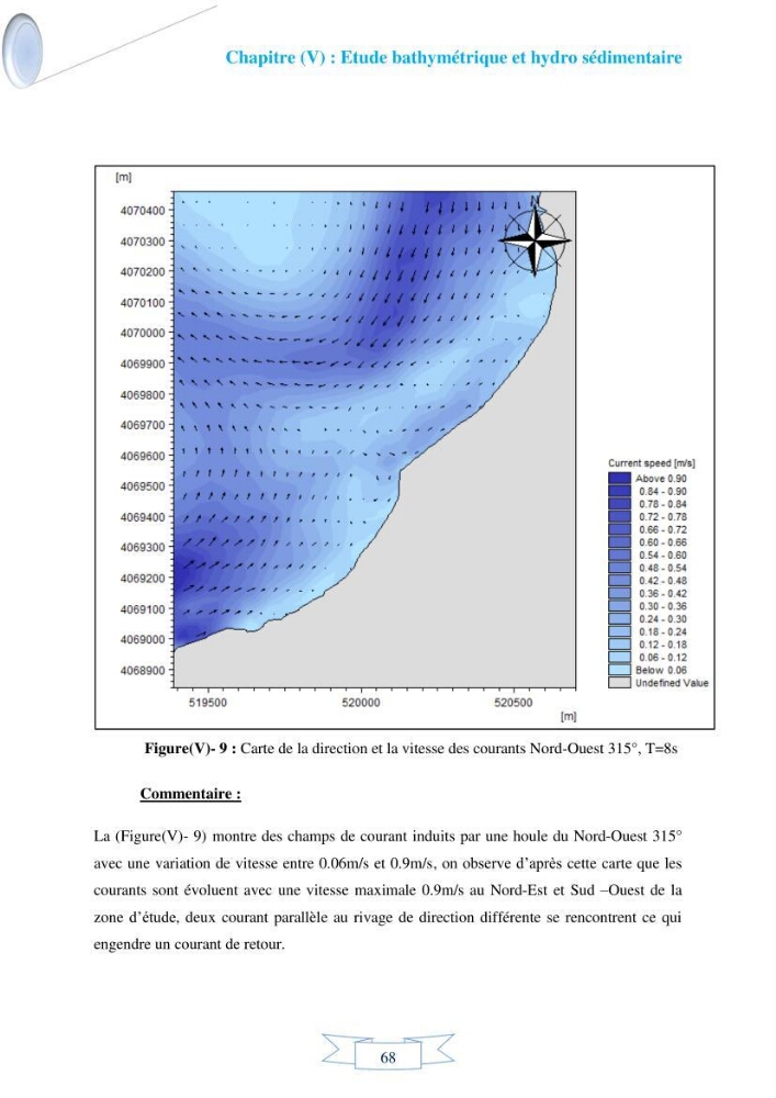 Impact de l’élévation de niveau de la mer et des tempêtes sur l’évolution morpho dynamique de la région Est de la baie d’Alger : simulation numérique des processus hydro-sédimentaires.