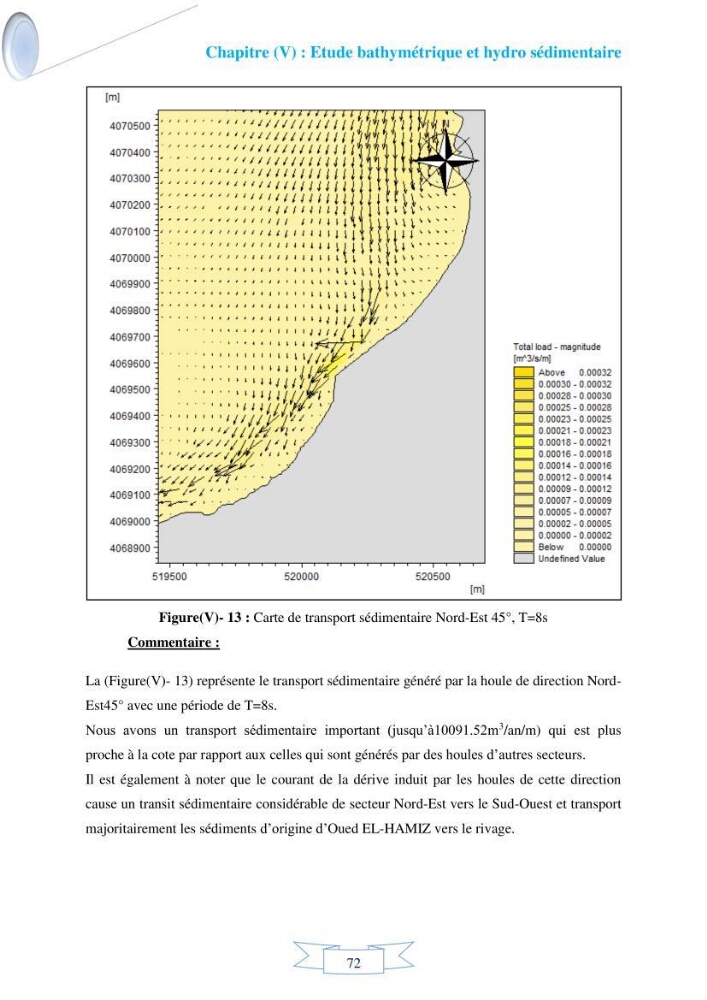 Impact de l’élévation de niveau de la mer et des tempêtes sur l’évolution morpho dynamique de la région Est de la baie d’Alger : simulation numérique des processus hydro-sédimentaires.