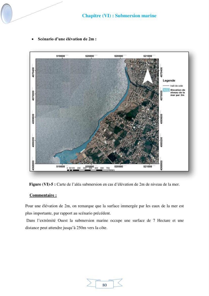Impact de l’élévation de niveau de la mer et des tempêtes sur l’évolution morpho dynamique de la région Est de la baie d’Alger : simulation numérique des processus hydro-sédimentaires.