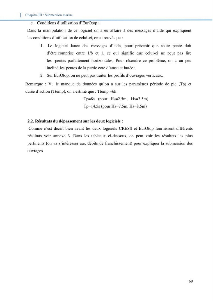 Etude d\'impact du rechauffement climatique sur le littoral et adaptation des ouvrages maritimes