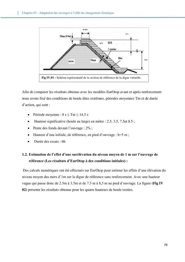 Etude d\'impact du rechauffement climatique sur le littoral et adaptation des ouvrages maritimes