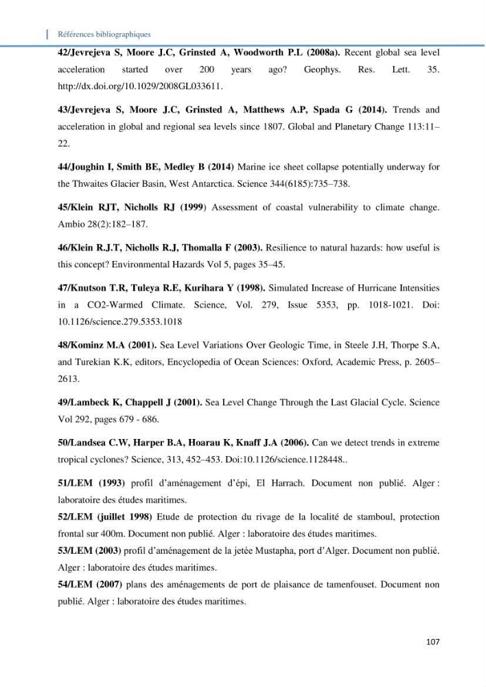 Etude d\'impact du rechauffement climatique sur le littoral et adaptation des ouvrages maritimes