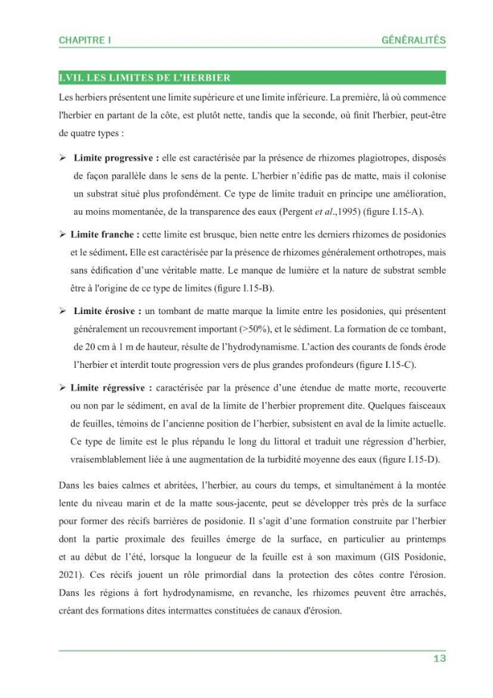 Contribution à l\'étude de l\'état écologique des herbiers à phanérogames marines ( Posidonia Oceanica ) : au niveau de la plage ouest de Sidi-Fredj