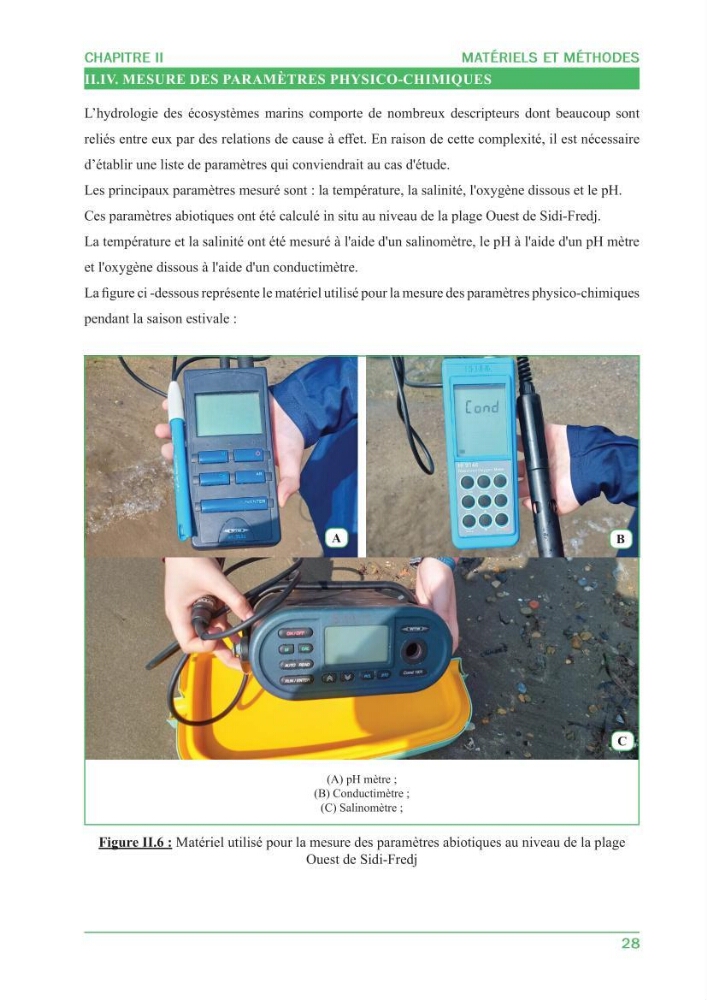 Contribution à l\'étude de l\'état écologique des herbiers à phanérogames marines ( Posidonia Oceanica ) : au niveau de la plage ouest de Sidi-Fredj