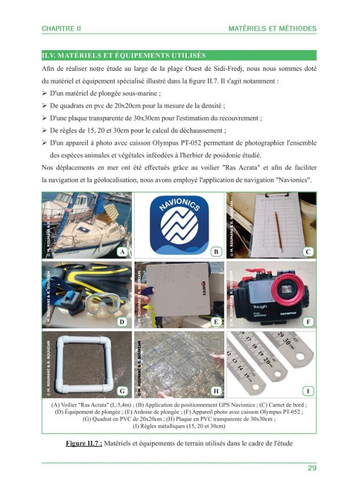 Contribution à l\'étude de l\'état écologique des herbiers à phanérogames marines ( Posidonia Oceanica ) : au niveau de la plage ouest de Sidi-Fredj
