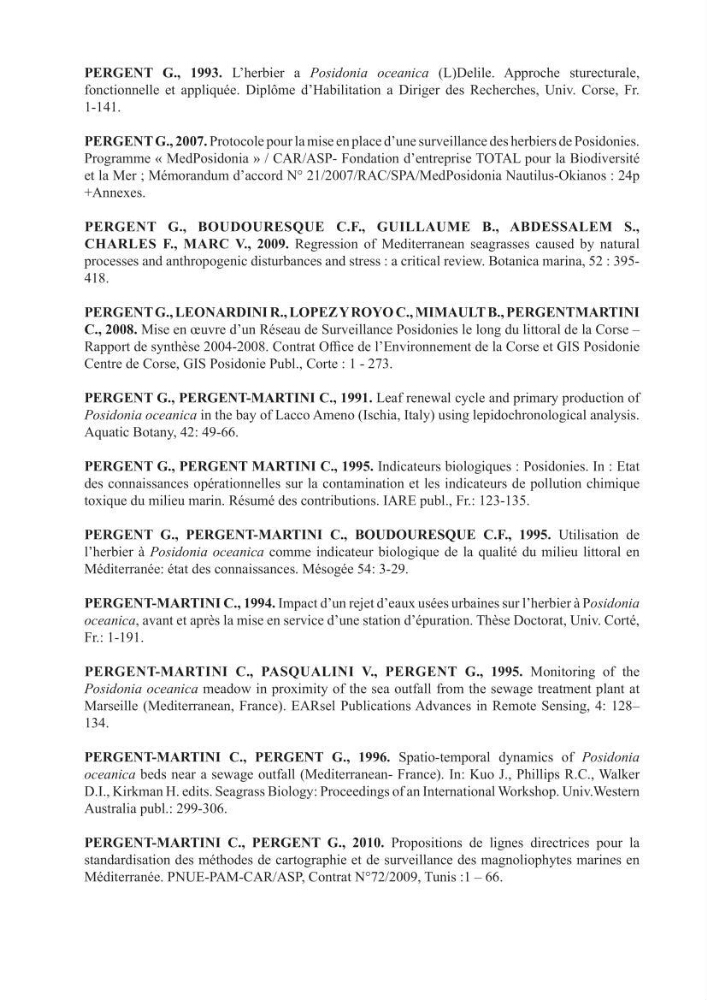 Contribution à l\'étude de l\'état écologique des herbiers à phanérogames marines ( Posidonia Oceanica ) : au niveau de la plage ouest de Sidi-Fredj