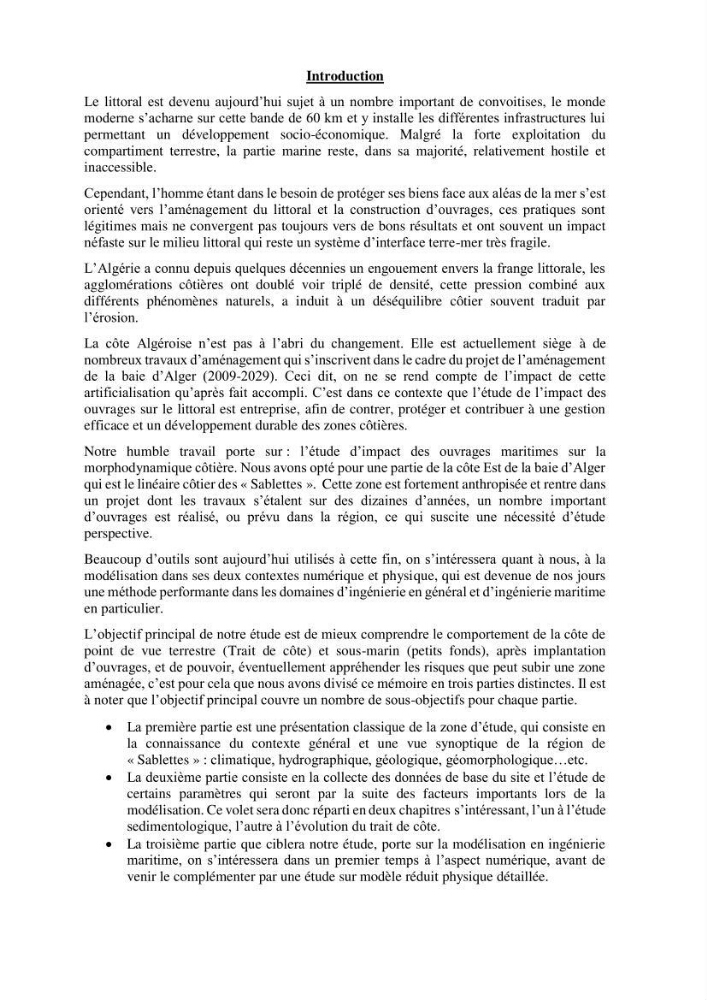 Aménagement de la promenade de la Baie d\'Alger