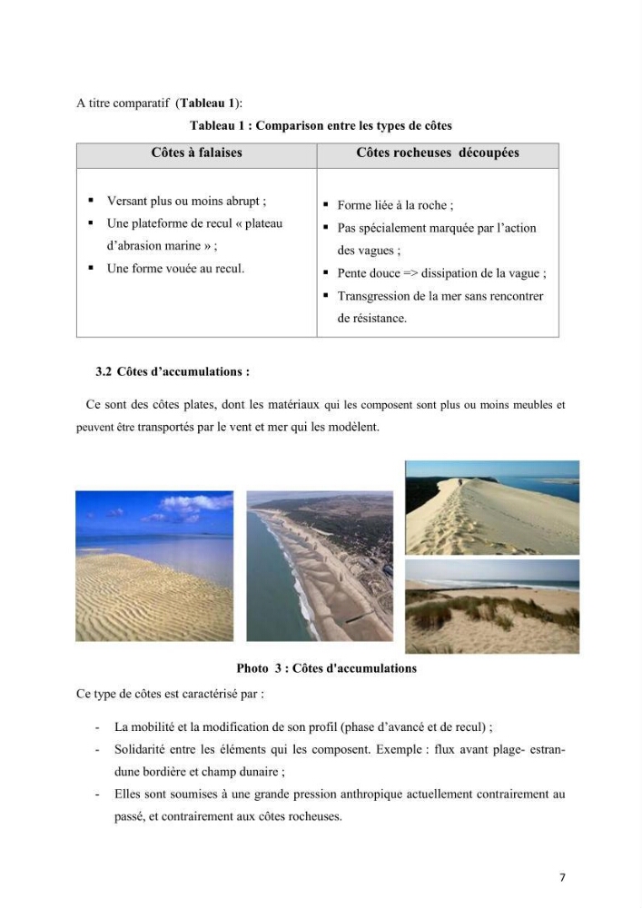 Aménagement du littoral 2 (Aménagement des sites côtiers)