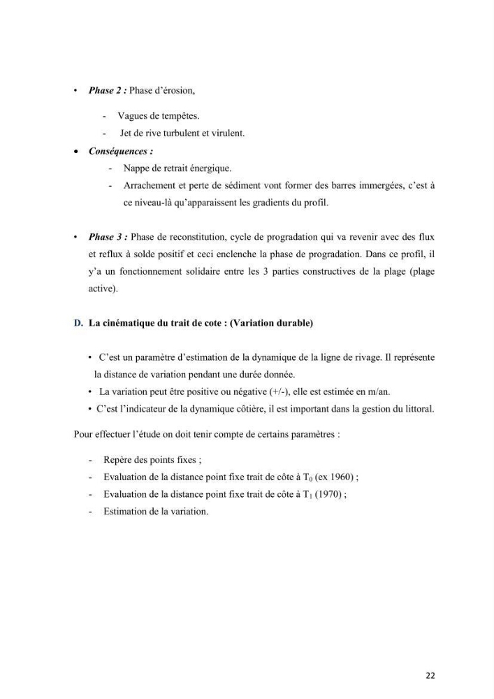Aménagement du littoral 2 (Aménagement des sites côtiers)