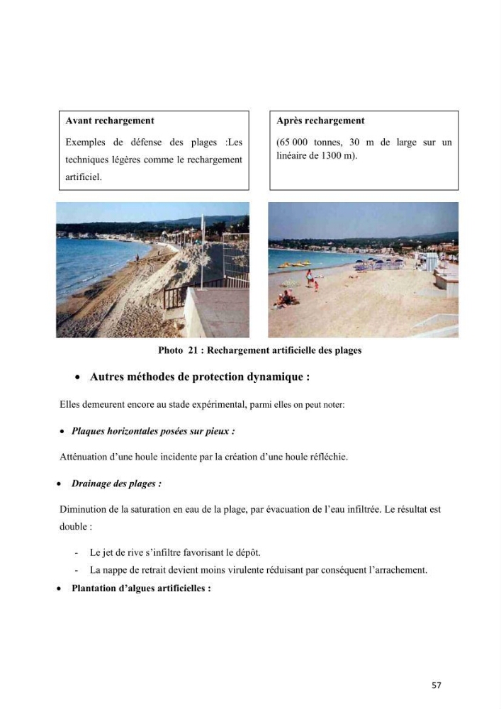 Aménagement du littoral 2 (Aménagement des sites côtiers)