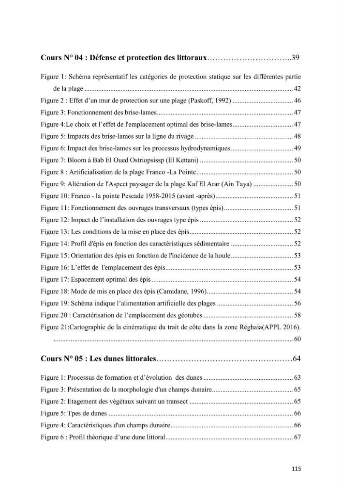 Aménagement du littoral 2 (Aménagement des sites côtiers)