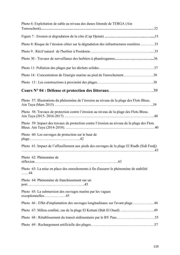 Aménagement du littoral 2 (Aménagement des sites côtiers)