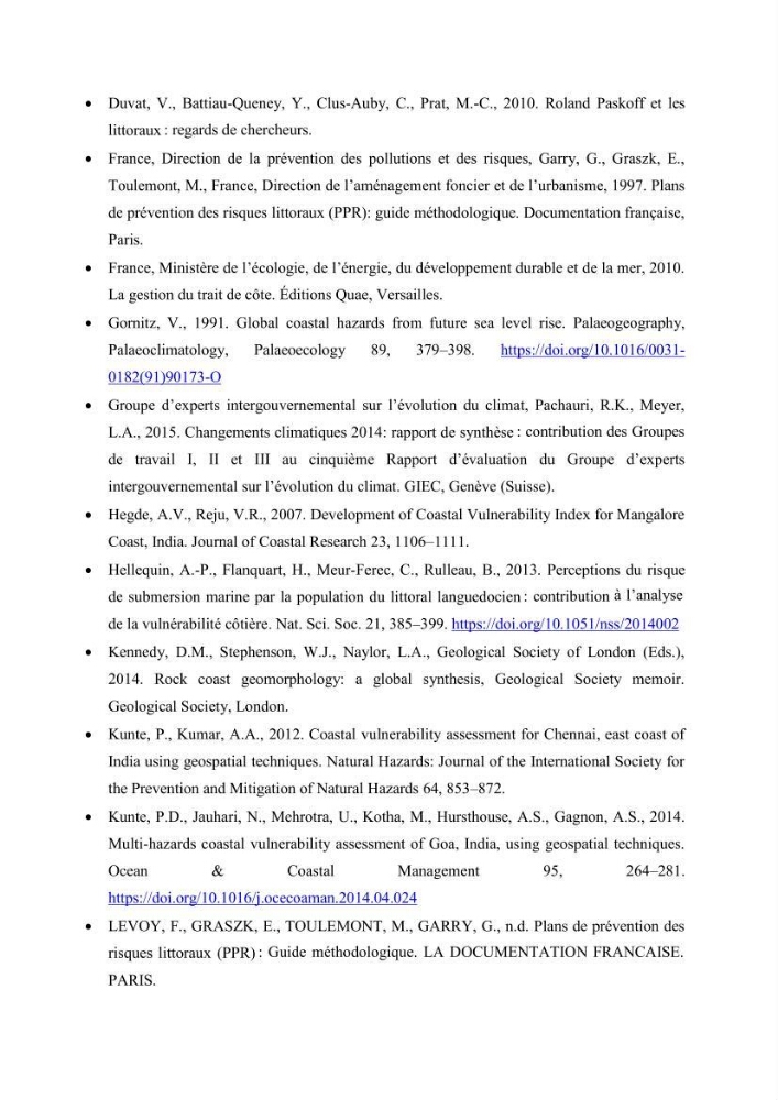 Aménagement du littoral 2 (Aménagement des sites côtiers)