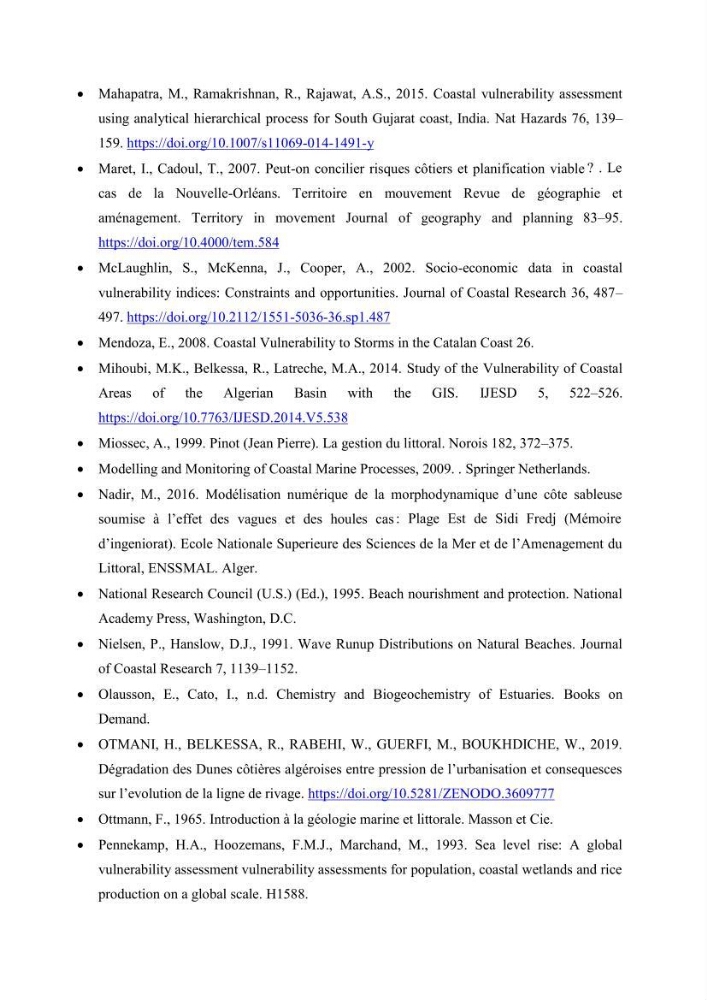 Aménagement du littoral 2 (Aménagement des sites côtiers)