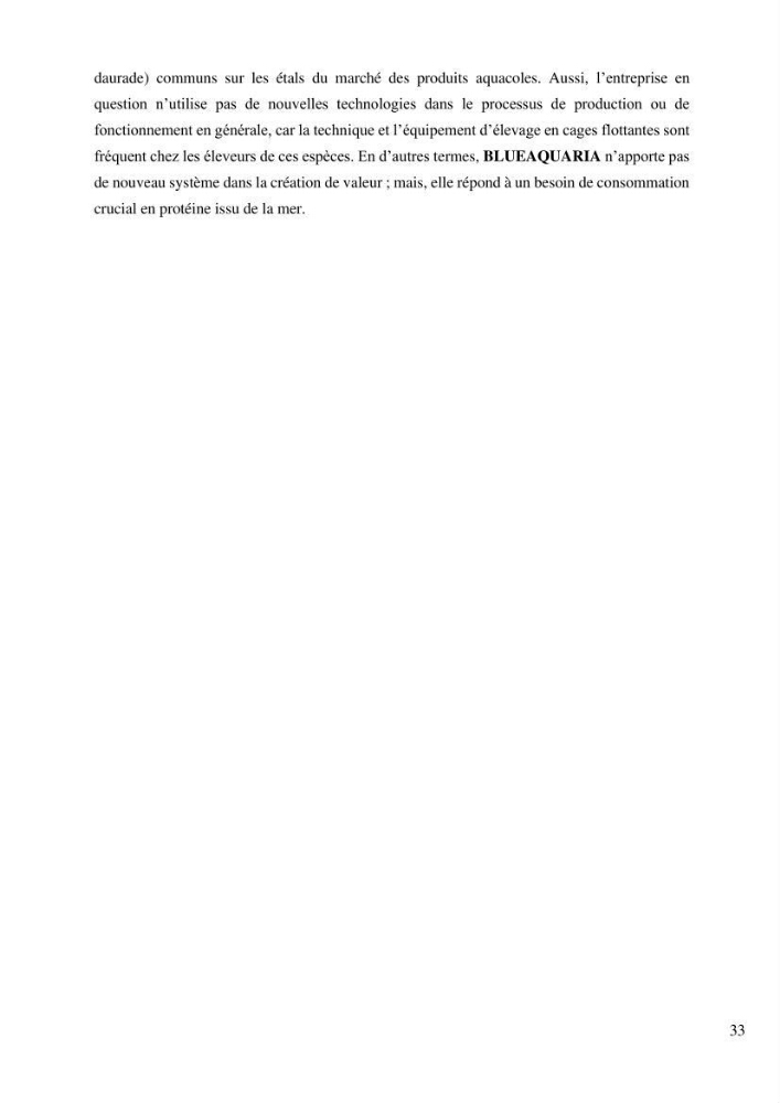 Projet de création d\'une ferme aquacole marine de Dicentrarchus labrax Loup et Daurade Sparus aurata
