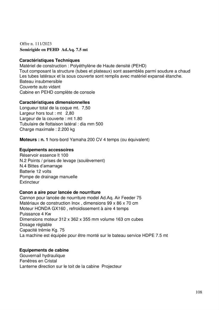 Projet de création d\'une ferme aquacole marine de Dicentrarchus labrax Loup et Daurade Sparus aurata