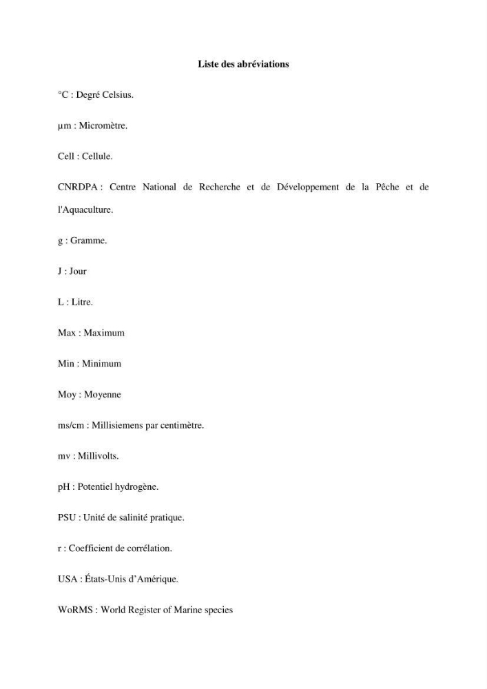 Etude de la croissance d\'Artémia dans differente conditions d\'aliments